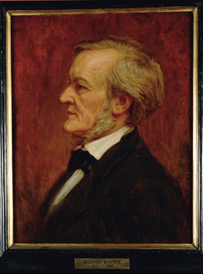 Kompositören Richard Wagner ... (målning på duk) av Anonymous Anonymous