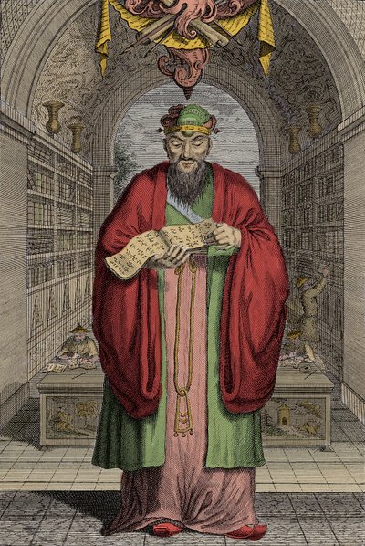Konfucius (551-479) f.Kr. gravyr - Konfucius (eller Kong Fu Zi eller KongZi) (551-479 f.Kr.). av Anonymous Anonymous