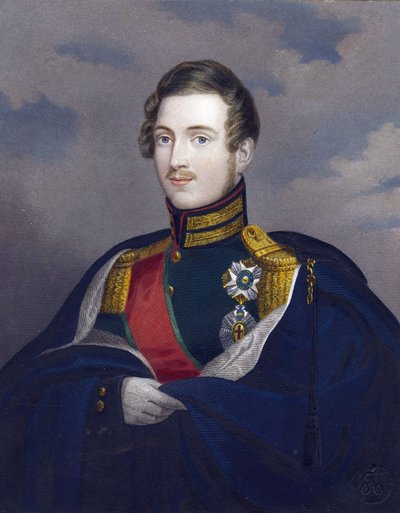 Constantin Pavlovitch, grand-duc de Russie eller Constantin Pavlovitch Romanov - Storhertig Konstantin Pavlovich av Ryssland (1779-1831) - Anonym - 1825 - Kopparstick, akvarell - 15,8x12,6 - Privat samling av Anonymous Anonymous