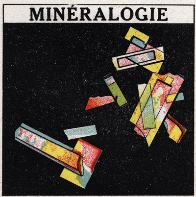 Dubbelbrytning: mineralogi. Anonym illustration av 1925. Privat samling. av Anonymous Anonymous