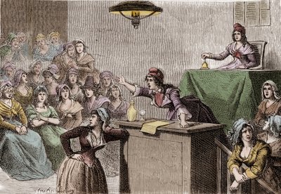 Franska revolutionen 1789 - 1799, politisk kvinnoklubb av Anonymous Anonymous