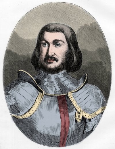 Gilles de Laval, Herre av Rais (1404-1440) - Porträtt av Gilles de Rais (Retz ou Rays) (1404-1440), följeslagare i vapen av Jeanne d