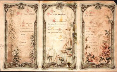Gud skydda dig Böner. Fromma bild. Vykort. Början av 1900-talet. Privat samling av Anonymous Anonymous