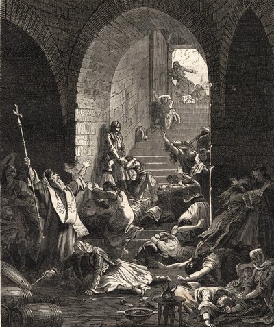 Greklands självständighetskrig. Capture of Missolonghi av Ibrahim Pasha, 25 april av Anonymous Anonymous