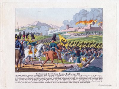 Guerre russo-turque de 1828-1829 - Stormningen av fästningen Brailov den 15 juni av Anonymous Anonymous
