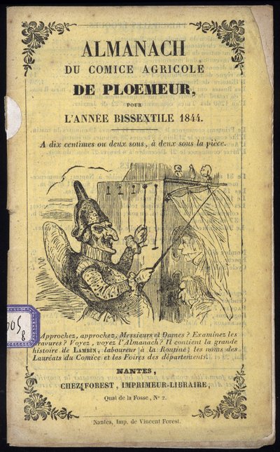 Guignol - Omslag till Almanach av Comice Agricole de Ploemeur av Anonymous Anonymous