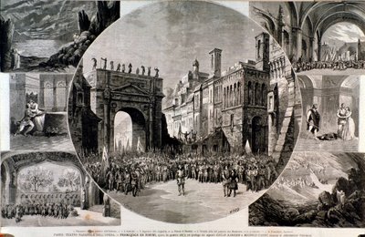 Illustration för Francesca da Rimini, verk av Ambroise Thomas av Anonymous Anonymous