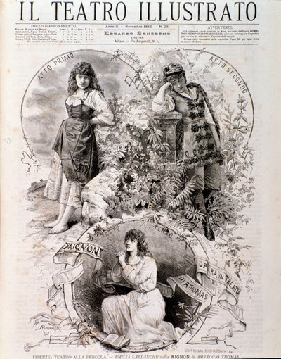Illustration till Mignon, opera av Ambroise Thomas (gravyr av Anonymous Anonymous