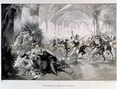 Illustration för Tannhauser av Wagner av Anonymous Anonymous
