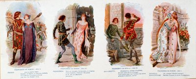 Illustrationer för Francesca da Rimini, verk av Zandonai av Anonymous Anonymous