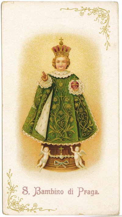 Spädbarnet Jesus från Prag (gravyr av Anonymous Anonymous