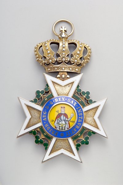 Kungariket Sachsen - Sankt Henriks militärorden: insignier av det stora korset - 1736-1918 av Anonymous Anonymous