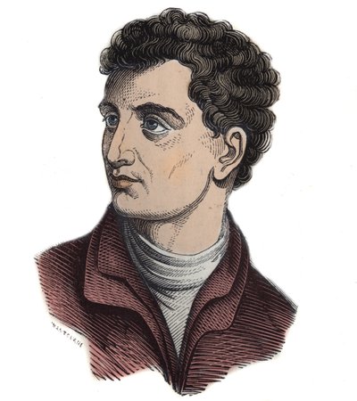 LEONE BATTISTA ALBERTI (1404-1472). Italiensk matematiker, arkitekt, målare och författare. Gravering - av Anonymous Anonymous