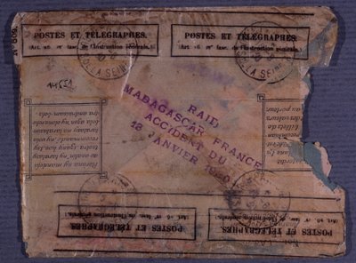 Senaste brevet från Madagaskar-Frankrike raiden (olycka den 18 januari 1930) av Anonymous Anonymous
