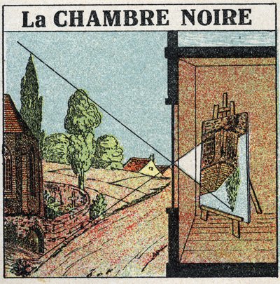 Ljusspridning: The Dark Room. Anonym illustration från 1925. Privat samling. av Anonymous Anonymous