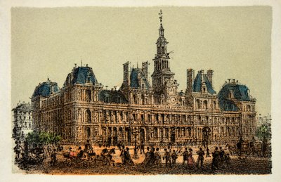 Paris 1874: Stadshuset, Privat samling av Anonymous Anonymous
