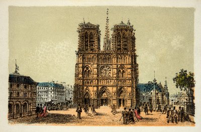 Paris 1874: Notre Dame, privat samling av Anonymous Anonymous