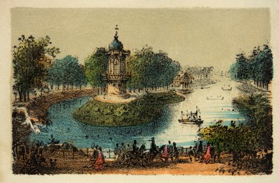 Paris 1874: Bois de Boulogne, privat samling av Anonymous Anonymous