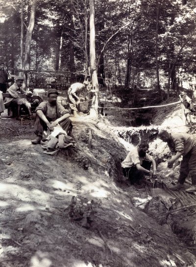 Fotografi från ett personligt album av en infanterielöjtnant under första världskrigets första månader (1:a, Iere av Anonymous Anonymous