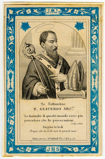 Fromma bild: San Glicerio (gravyr) av Anonymous Anonymous