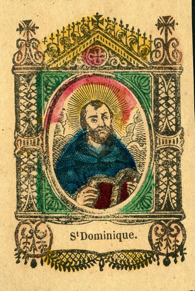 Fromma bild: Saint Dominic, grundaren av Dominikanerorden (epinaltryck) av Anonymous Anonymous