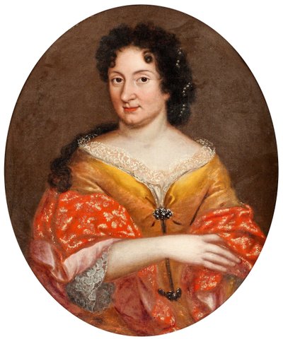 ""Porträtt av Anna Mons, tsar Peter I:s älskarinna"" (Porträtt av Anna Mons (1672-1714)) Anonym målning ca 1700 Olja på duk Dim 72x60 cm Privat samling av Anonymous Anonymous