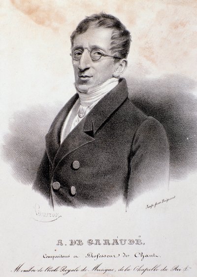 Porträtt av Alexis de Garaude (1779-1852), fransk kompositör. 1800-talet. av Anonymous Anonymous