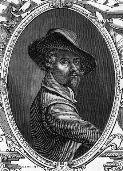 Porträtt av Annibale Carracci (Annibal Carrache av Anonymous Anonymous