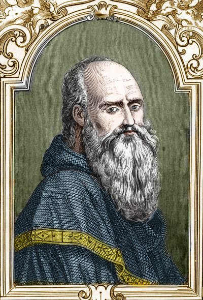 Porträtt av Bernardino de Scapis kallad Bernardino Luini (1481-1532) italiensk målare. gravyr av 1859 i "" gallerierna i Europa - Italien "" av armengaud. Privat samling. av Anonymous Anonymous