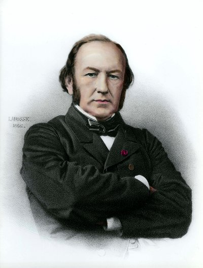 Porträtt av Claude Bernard (1813 - 1878), fransk fysiolog. av Anonymous Anonymous