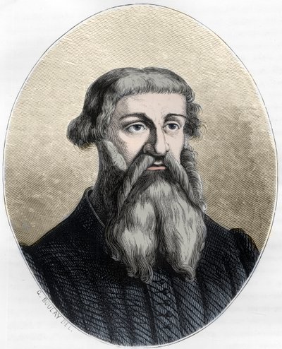 Porträtt av Etienne Dolet, fransk forskare, översättare och tryckare - porträtt av Etienne Dolet (1509 -1546), fransk författare, poet, tryckare, humanist - Gravyr från 1863 i "Le Livre Rouge - Histoire De L