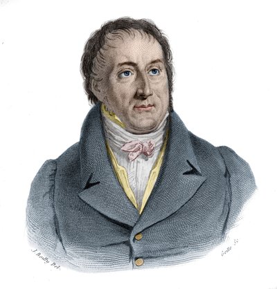 Porträtt av Francois-Antoine (Francois Antoine) Jecker (1765-1834), fransk ingenjör i "Porträtt och historia av användbara män: män och kvinnor i alla länder och av alla förhållanden, som förvärvat rättigheter till erkännande av män" publicerat och propage av Anonymous Anonymous