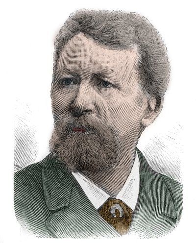 Porträtt av Friedrich Gerhard Rohlfs (1831-1896) tysk geograf, upptäcktsresande, författare och äventyrare - Friedrich Gerhard Rohlfs, tysk geograf, utforskare av Afrika och författare av Anonymous Anonymous