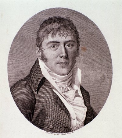 Porträtt av Giovanni Simone Mayr (Johann Simon) (litografi) av Anonymous Anonymous