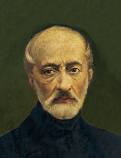 Porträtt av Giuseppe Mazzini (1805-1872), italiensk politiker och nationalist. Anonym målning av Anonymous Anonymous