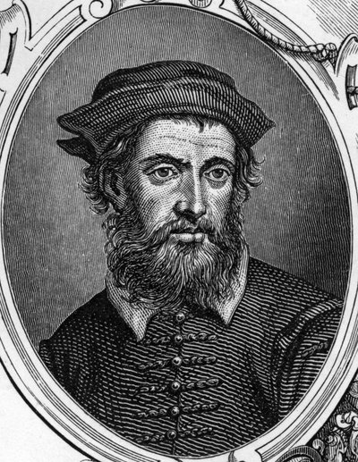 Porträtt av Gregorio di Tomaso Chiulinovich Lo Schiavone (1436-1504) italiensk målare. Gravyr av 1859 i "" gallerierna i Europa - Italien "" av armengaud. Privat samling. av Anonymous Anonymous