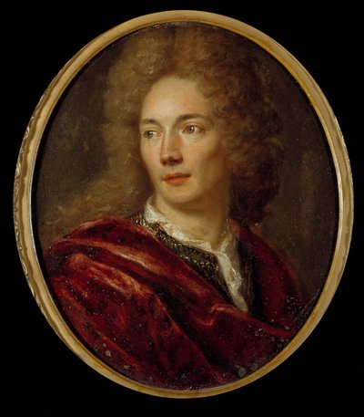 Porträtt av Jean de La Bruyere (1645-1696) moralist francais Målning på anonym koppar. 1600-talet. av Anonymous Anonymous