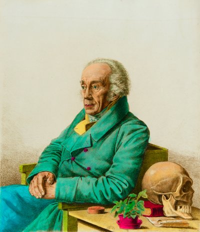 Porträtt av Joseph Friedrich Blumenbach (1752-1840) tysk antropolog och biolog, Privee Collection av Anonymous Anonymous