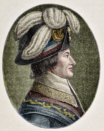 Porträtt av Lazarus Nicolas Marguerite Carnot (1753-1823), fransk politiker. av Anonymous Anonymous