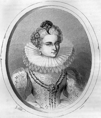 Porträtt av Leonora Dori (eller Dosi) dit Galigai, marechale d