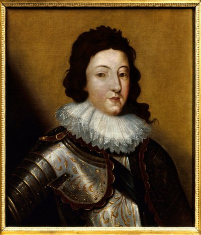 Porträtt av Ludvig XIII (1601-1643). Anonym målning från 1600-talet. Olja på duk. Nämnas måste: Reims, Musee Des Beaux Arts av Anonymous Anonymous