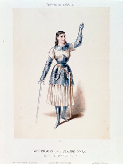 Porträtt av fröken Krauss, i operan Jeanne d