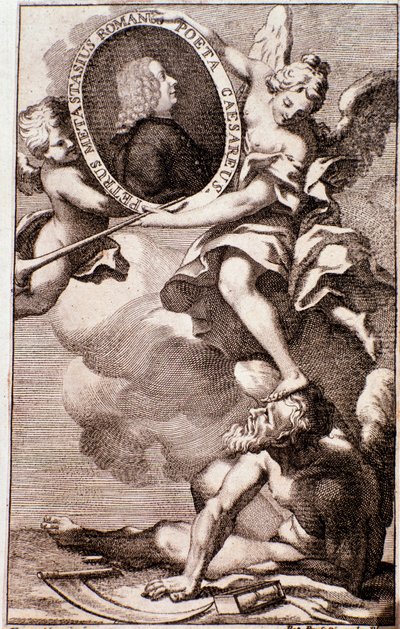 Porträtt av Pietro Metastasio (gravyr) av Anonymous Anonymous