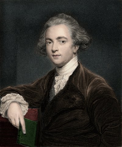 Porträtt av Sir William Jones (1746-1794), engelsk lingvist - Sir William Jones 1746-1794 - engelsk filolog av Anonymous Anonymous
