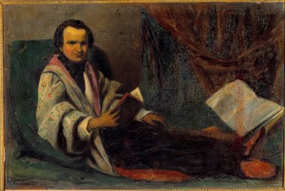Porträtt av Victor Hugo (1802-1885) Anonym målning. 1800-talet. Sol 0,66x0,98 m av Anonymous Anonymous