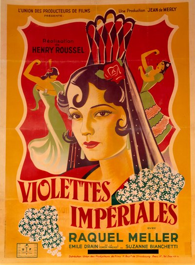 Affisch för filmen "Violettes imperiales" av Henry Roussel av Anonymous Anonymous