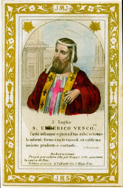 Saint Ulrich (gravyr av Anonymous Anonymous