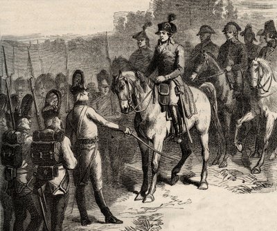 Gripandet av Lafayette (Gilbert du Motier, Marquis de La Fayette av Anonymous Anonymous