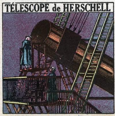 De första optiska instrumenten: William Herschels teleskop (Friedrich Wilhelm Herschel av Anonymous Anonymous