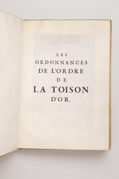 Ordinanserna från Orden av det gyllene skinnet som tillhörde Philippe Sforza Visconti Doria, markis av Caravaggio - 1600-talet - av Anonymous Anonymous